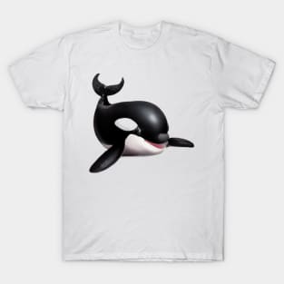 Cute Orca Drawing T-Shirt